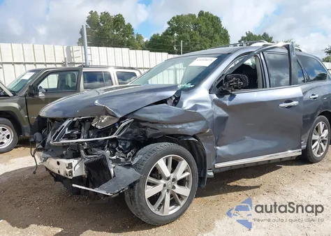 2014 Nissan Pathfinder Platinum from USA, damaged, VIN 5N1AR2MM1EC606542